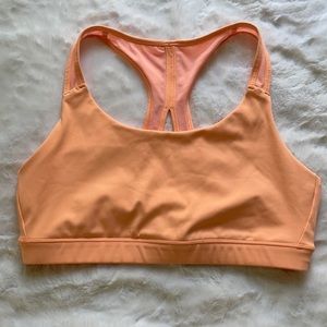 Athleta Contender Sports Bra Peach Large